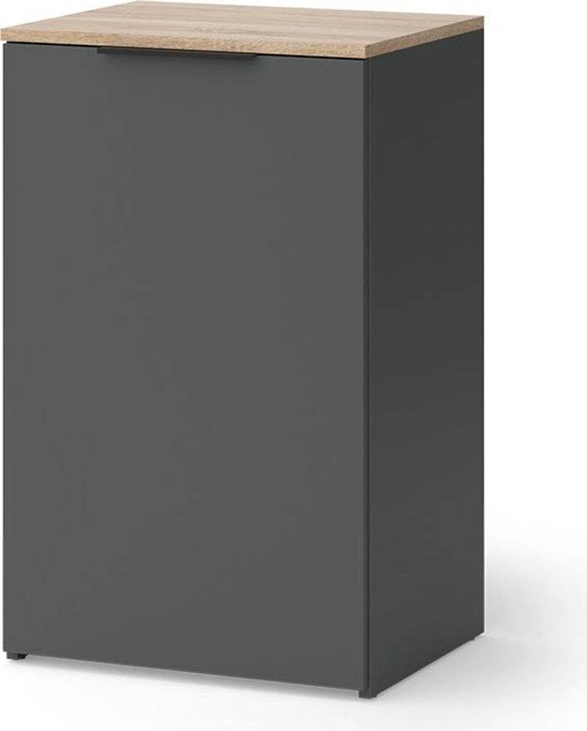 Kommode Vicco Wido Anthrazit 50 x 80 cm mit Regal, Model Produktbild 