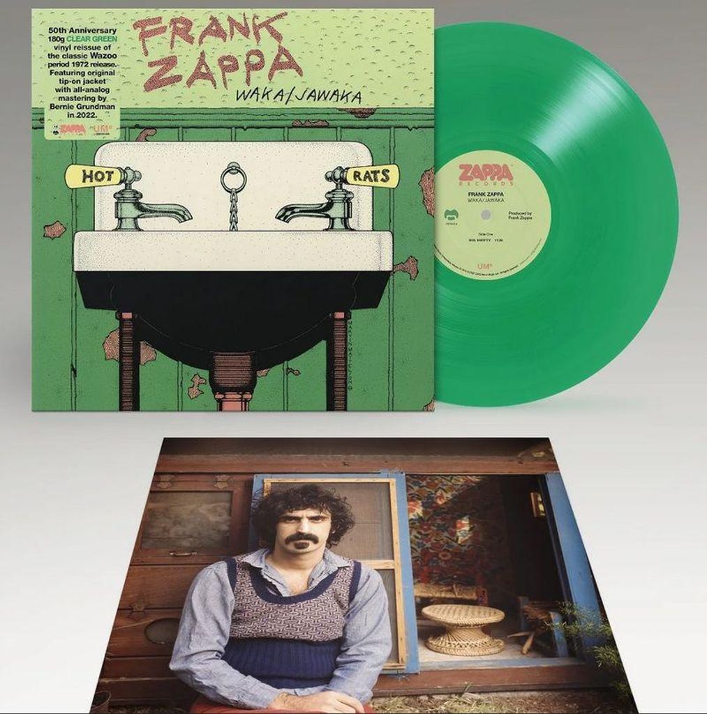 Frank Zappa (1940-1993): Frank Zappa (1940-1993): Waka / Jawaka (50th Anniversary) (Reissue) (180g) (Clear Green Vinyl) - jpc Schallplatten - (LP / W)