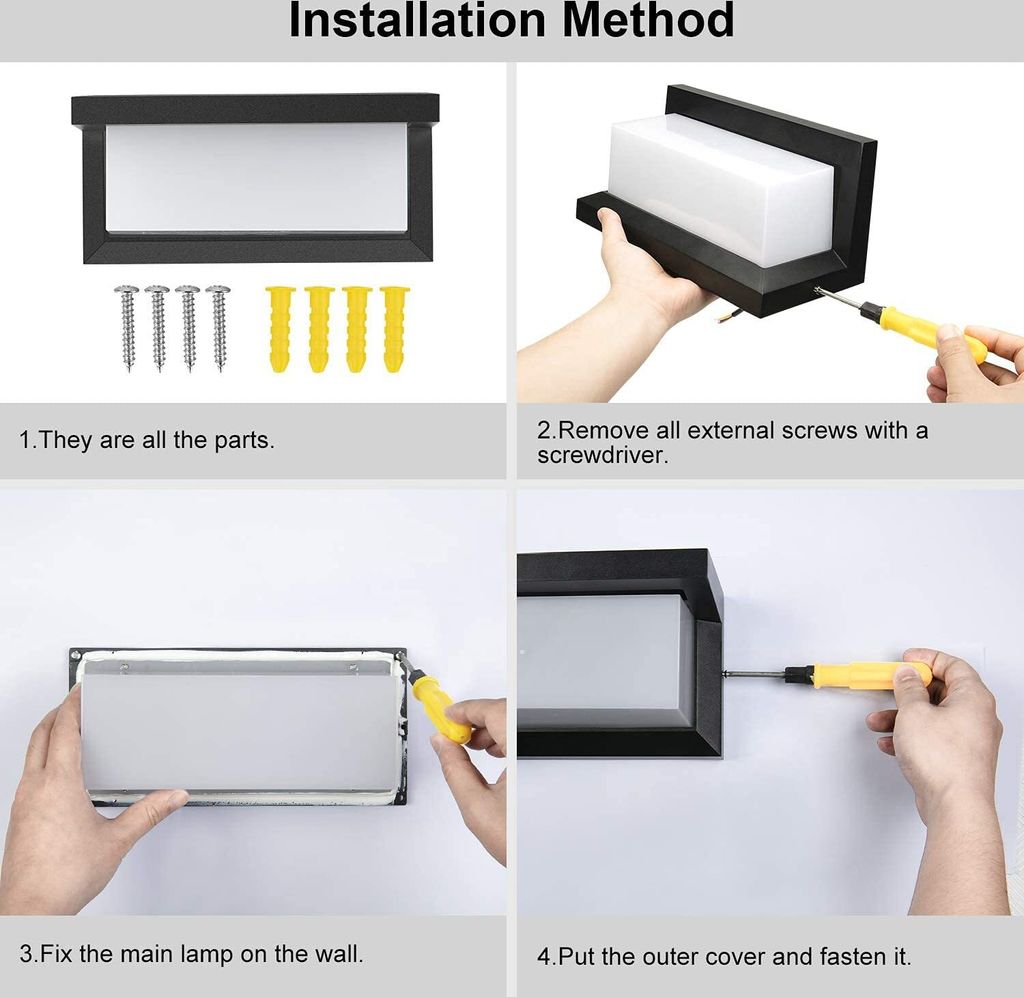 Außenleuchte mit Bewegungsmelder, 18W 3000K Warmweiß LED Produktbild 8