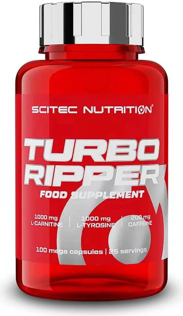 Complément alimentaire Turbo Ripper Scitec - 100 gélules de combustion