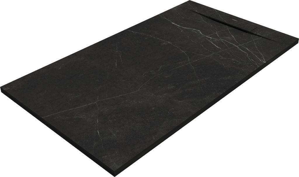 SANYCCES SIENA Rechteckige Duschwanne SanyDur Gel Coat 140 x 80 cm, Marquina