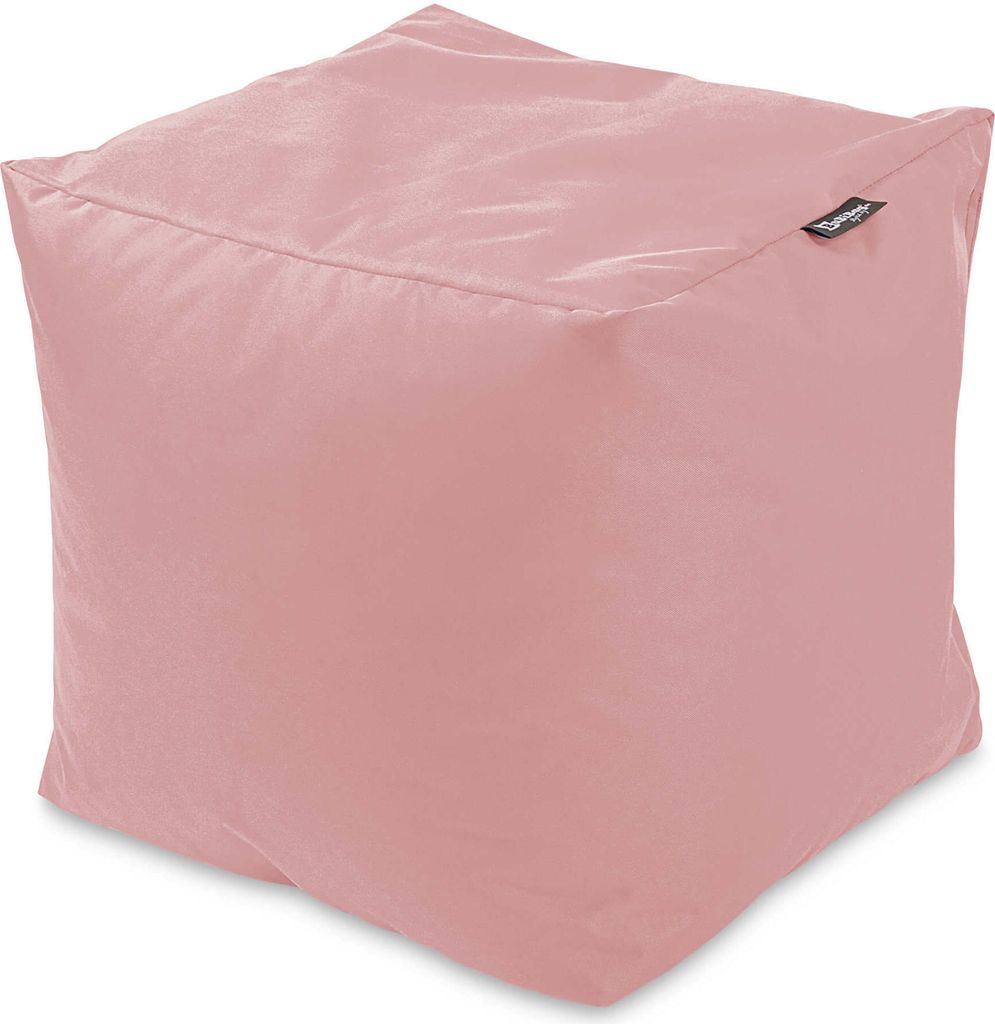 BuBiBag Pouf Bodenkissen Sitzkissen Yogakissen Hocker Puderrosa 35T x 35B x 35H