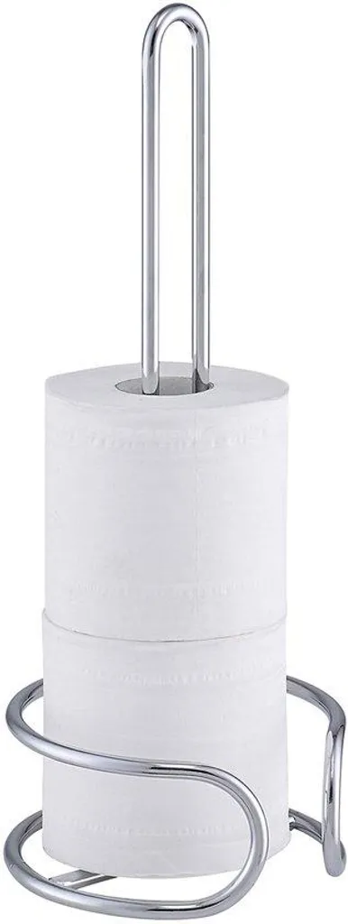Distributeur papier toilette chromé sans perçage pour salle de bain