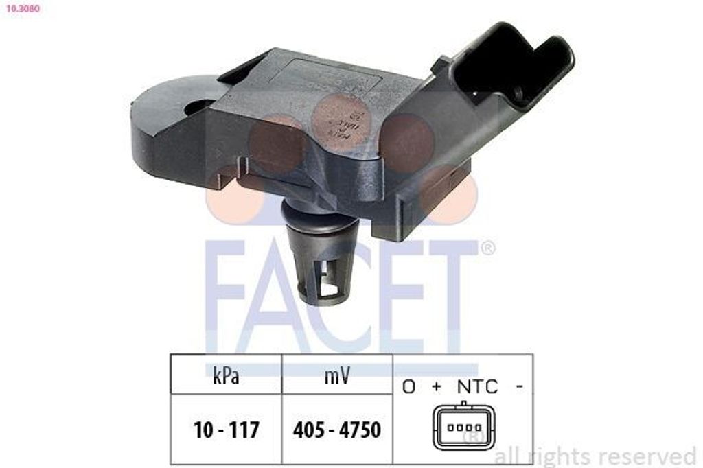 FACET Luftdrucksensor Höhenanpassung 10.3080 passend für Produktbild 