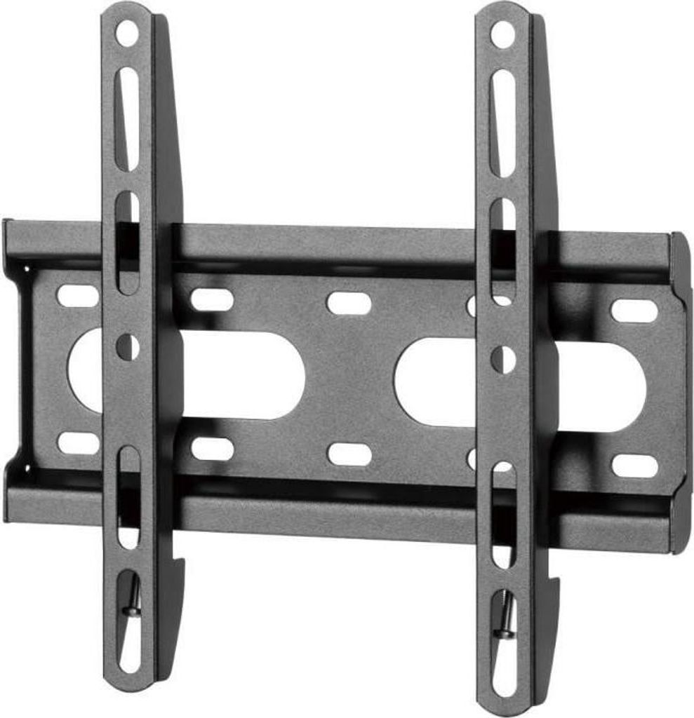 TV Wandhalterung, Flach SLIM Stell SHO 4200, 23-42 Zoll, Max 45 kg, VESA 75x75 bis 200x200, Stahl Schwarz