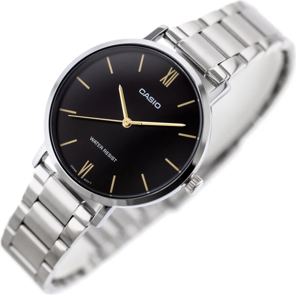 Casio Enticer Lady montre étanche avec cadran lisible et bracelet cuir