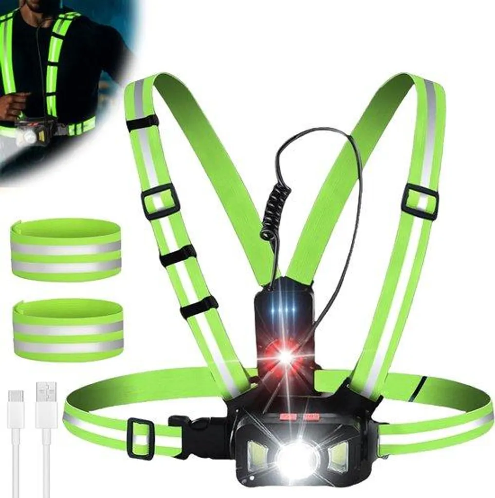 Lampe de course anti-éblouissement et étanche pour jogging nocturne