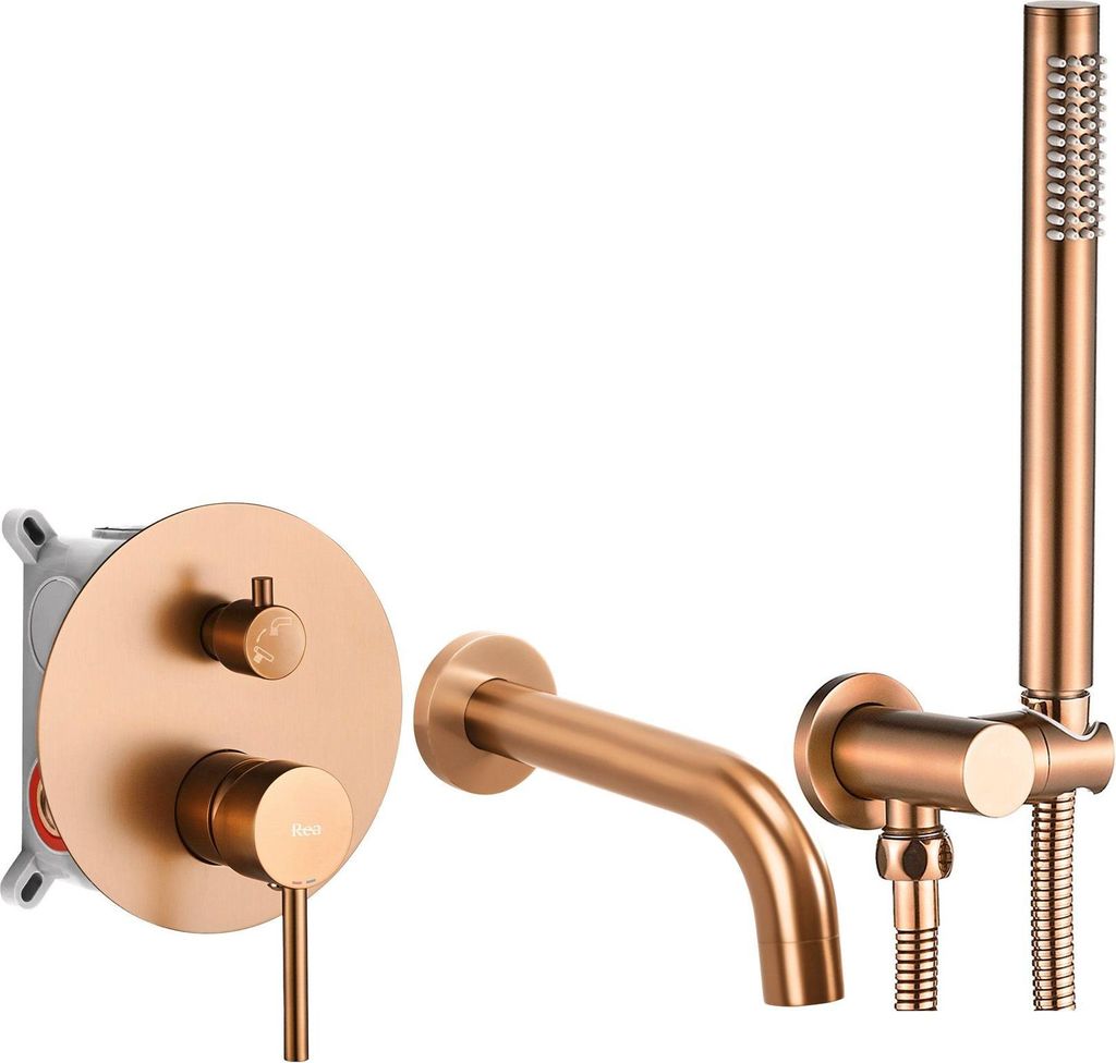 Rubinetto Vasca Rea Lungo Brush Copper Immagine del prodotto 