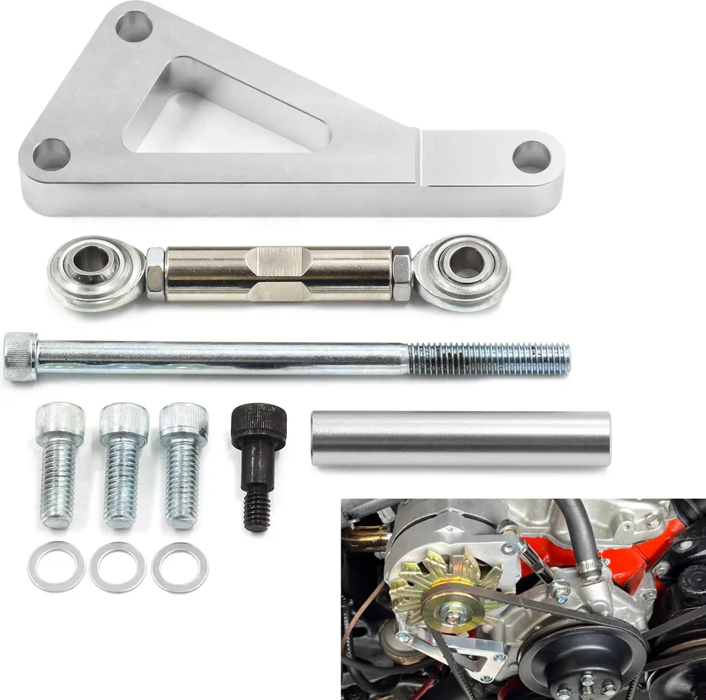 Kit Staffa Alternatore Chevy SBC 350 Alluminio per Pompa Lunga - 2