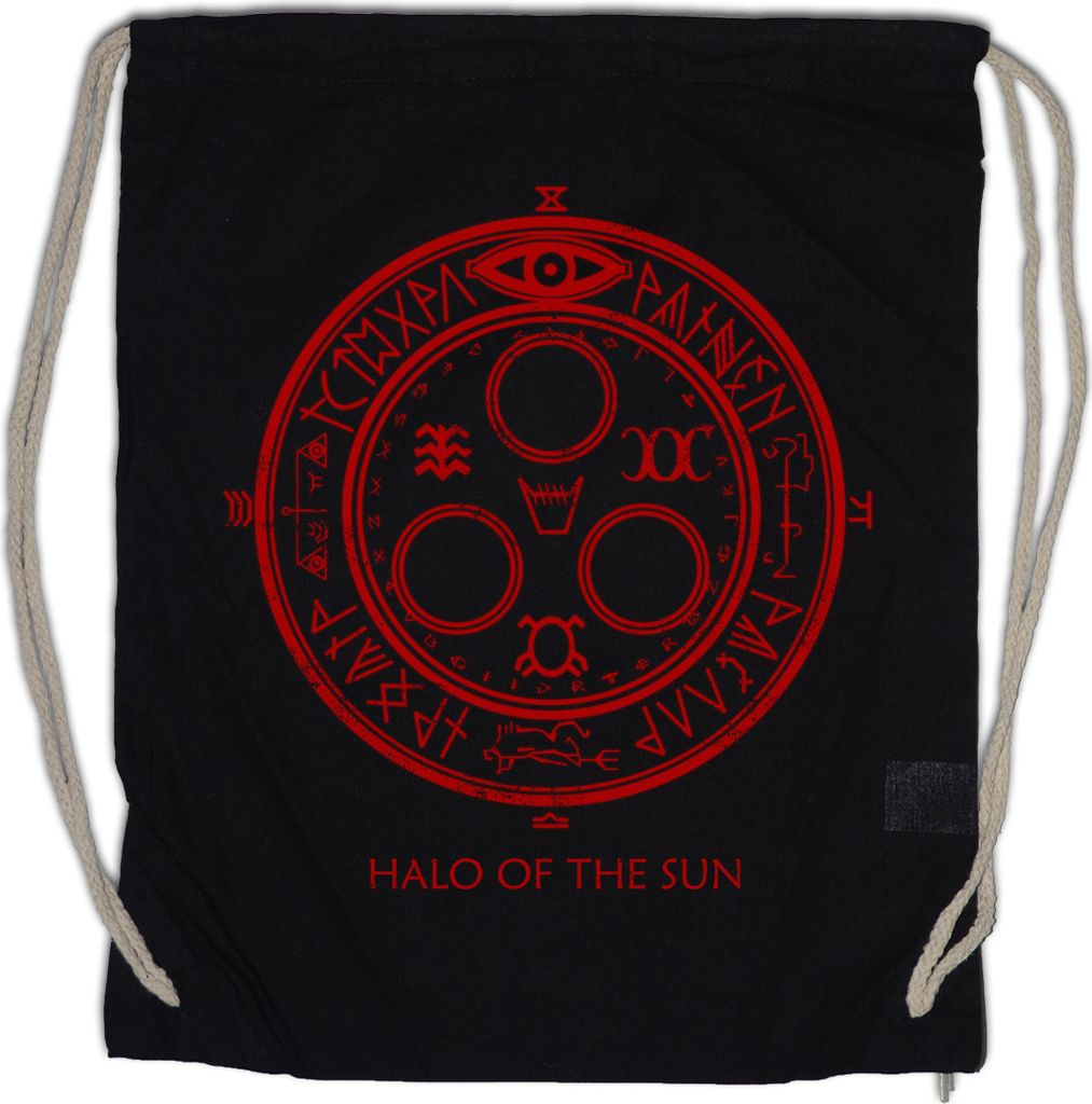 Urban Backwoods Halo Of The Sun Logo, Turnbeutel, Farbe: Schwarz
