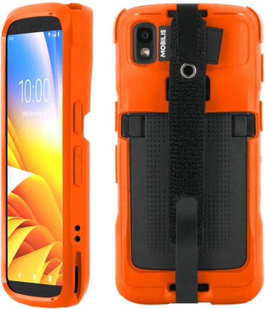 Coque Mobilis 052064 Protech avec sangle pour Zebra TC22 TC27 Orange