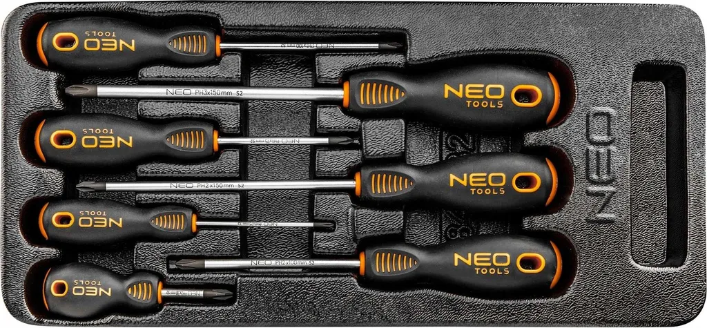 Fini le Désordre : Set 7 Tournevis PH NEO TOOLS avec Insert de Tiroir
