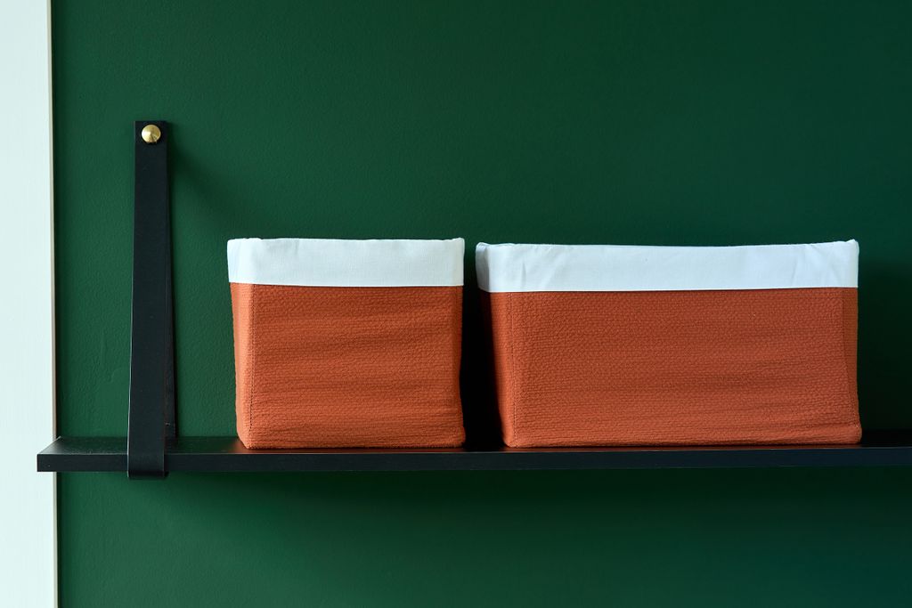 KraftKids Körbchen Doppelkrepp Rot Herbstrot 20 x 33 x 20 cm