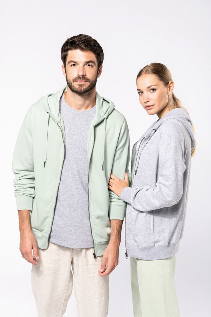 Kariban Umweltfreundliches Uni-Kapuzensweatshirt mit Reißverschluss