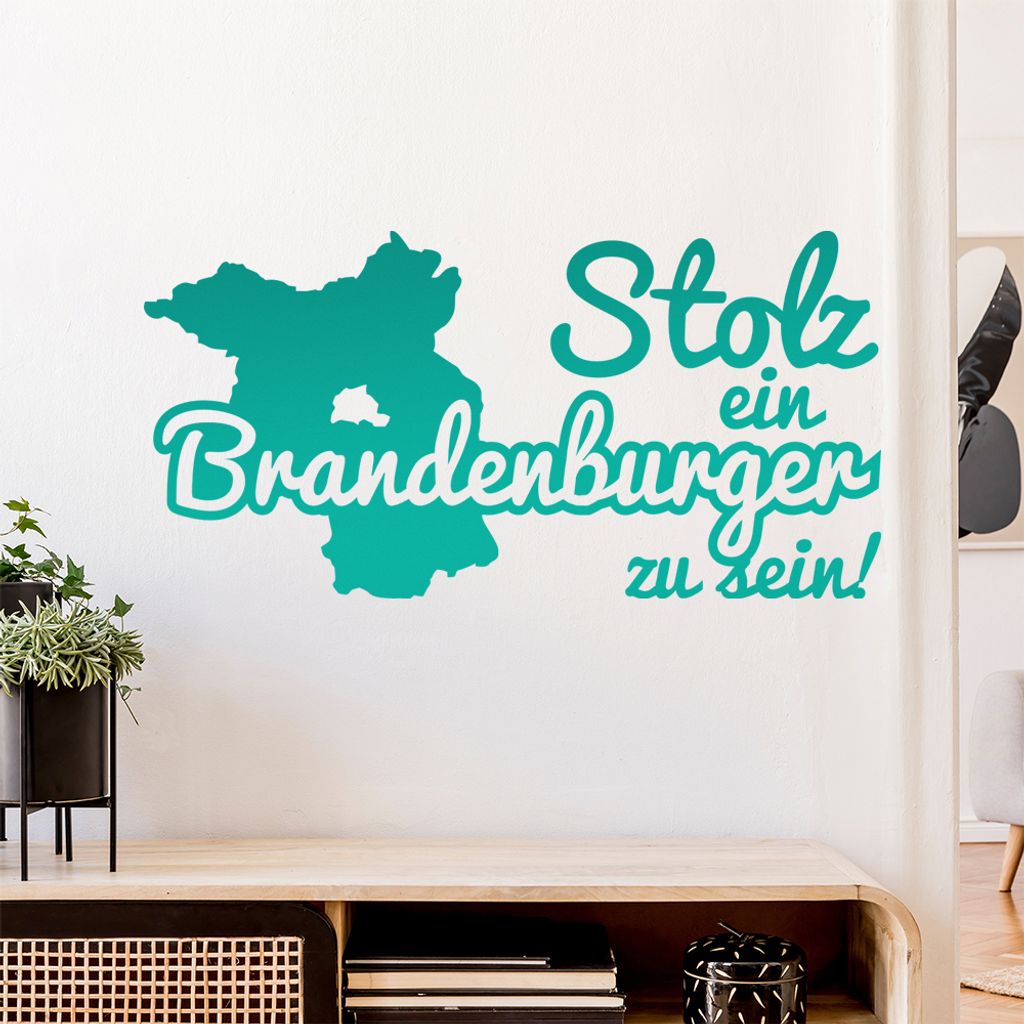Brandenburger Stolz Wandtattoo Wandaufkleber Wall Sticker - Dekoration, Küche, Wohnzimmer, Schlafzimmer, Badezimmer