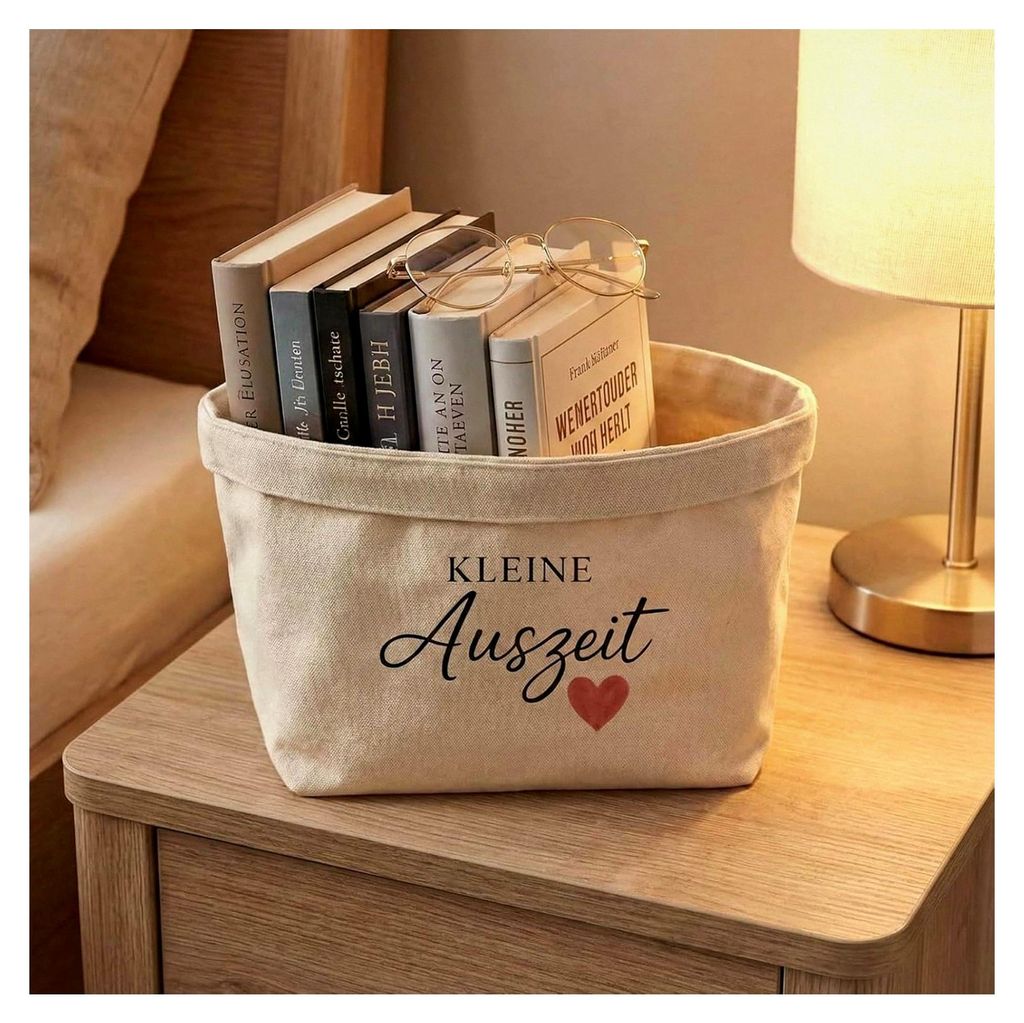 Geschenktüte aus Baumwolle und Leinen, Geschenkkorb für Frauen, Geschenk mit Herzmotiv, Wiederverwendbare Geschenkverpackung für Geburtstag und ...