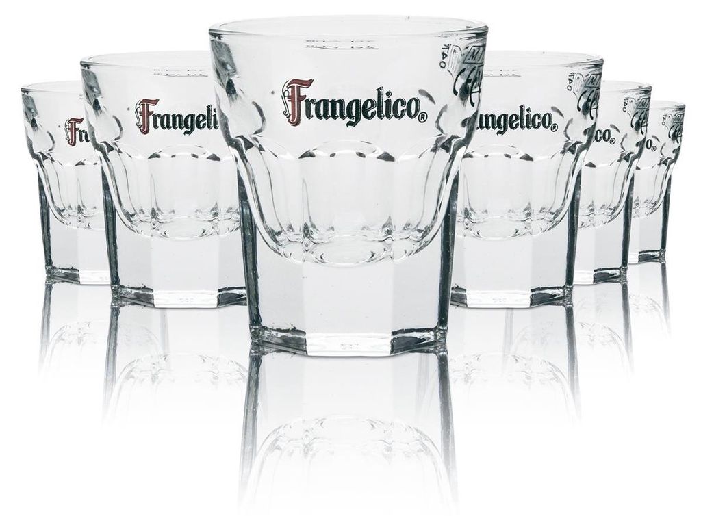 6x Frangelico Schnapsglas Shotglas 2cl Haselnusslikör Sour Cocktail Gläser