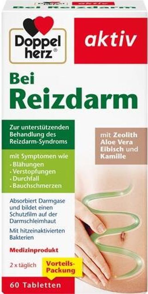 Double Cœur Pour Le Côlon Irritable Comprimés 60 St Image du produit 