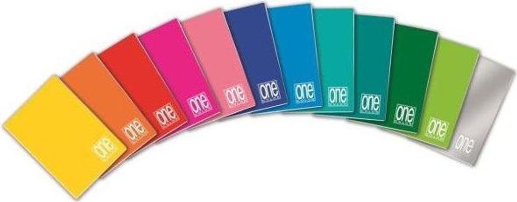 Blasetti One Color Notizbuch A5 21 Blätter Mehrfarbig
