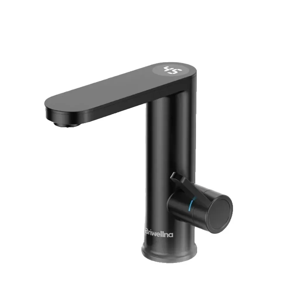 Robinet eau chaude instantané pour cuisine et garage, noir 3200W