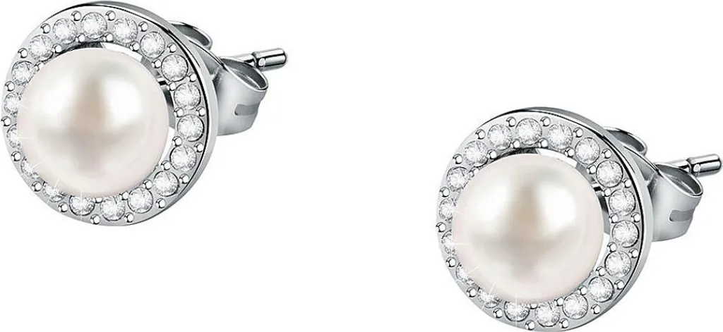 Boucles d'oreilles argent 925 et perles de culture blanches SAER51