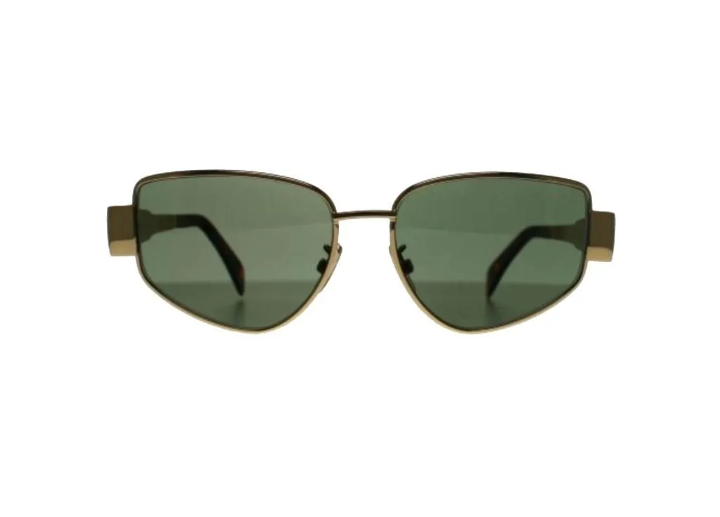 Lunettes de soleil luxe Celine CL40293U monture métal doré pour femme