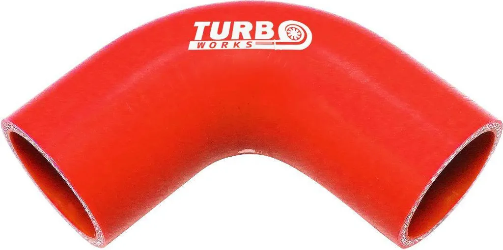 Coude 90° TurboWorks 84 mm rouge : évitez les fuites de surpression