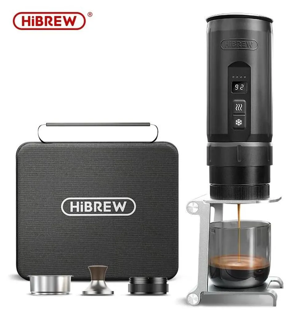 Machine expresso portable H4C Barista avec pompe haute pression grise