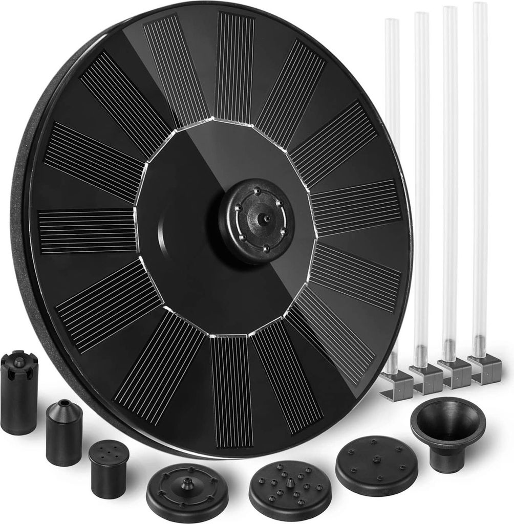 GARDEBRUK® Solar Springbrunnen 7 Effekte 180L/h Solarpanel Produktbild 10