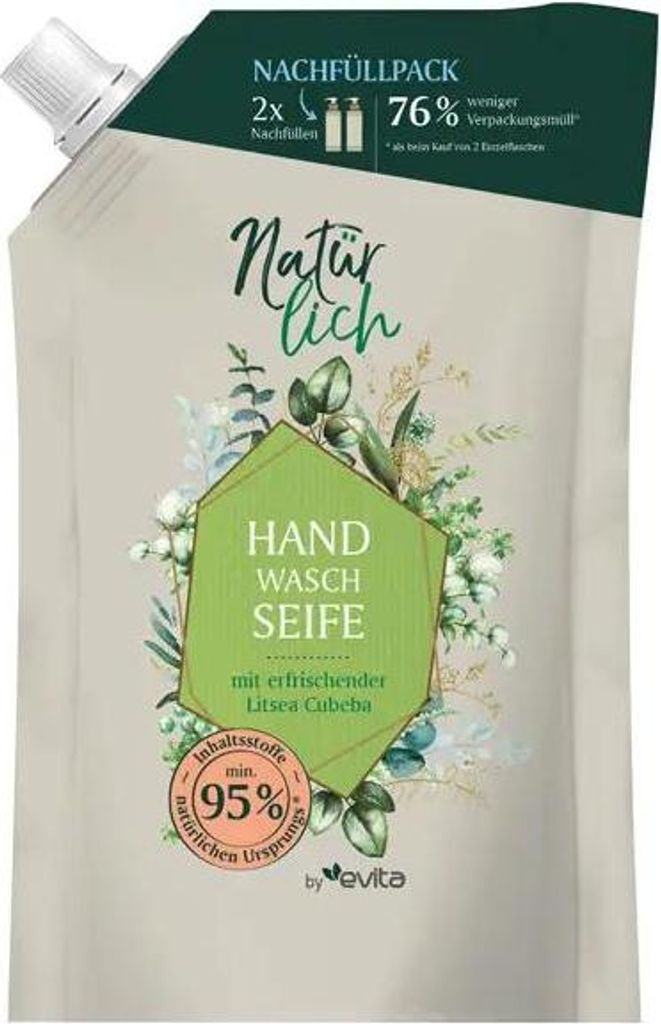 Handwaschseife Nachfüllbeutel Litsea Cubeba 600ml Produktbild 