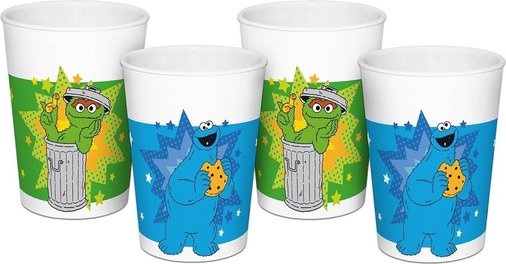 Trinkbecher Sesamstraße 4er Set 330ml