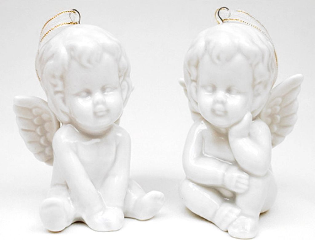 2er Set Engel Büste Dekoration Engelfigur Grabschmuck Produktbild 