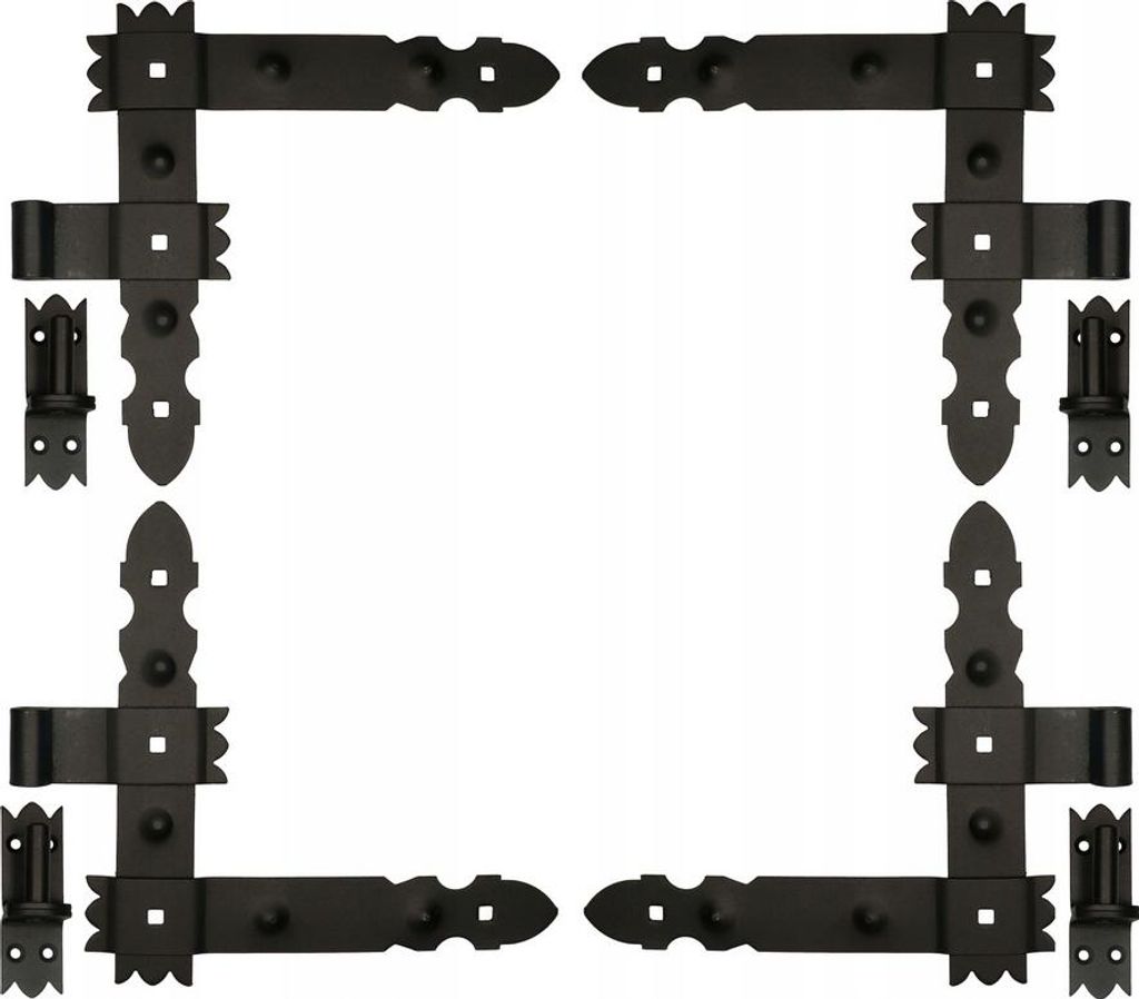 Türbeschlagset 300X50mm 8 Teile FEINZ Hochwertig Einfache Montage