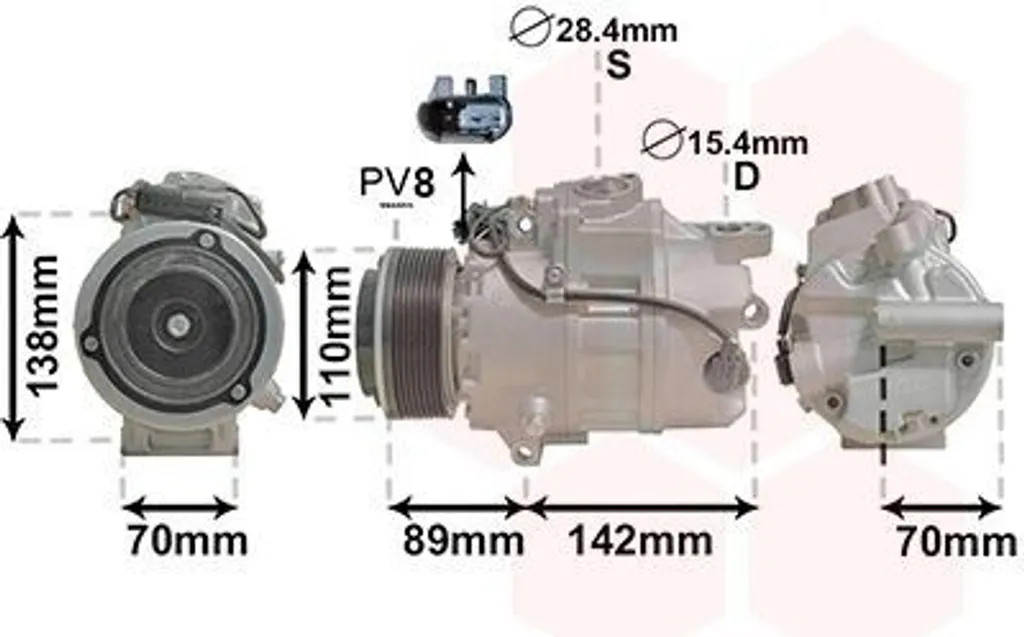 Plus de froid sur BMW X6 ou Série 7 ? Compresseur VAN WEZEL 0601K707 CSE717