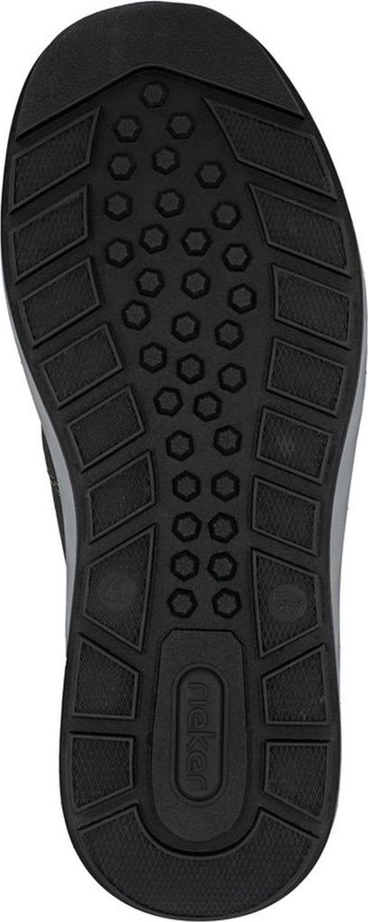 Rieker Herren Slipper Halbschuh sportlich mit Gummizug und losen Einlagen 11550, Größe:42 EU, Farbe:Grau