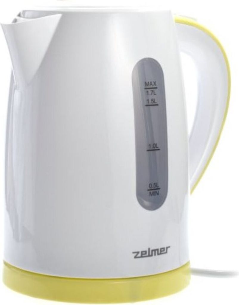 Zelmer ZCK7616L Wasserkocher 1,7 l 2200 W Weiß, Gelb
