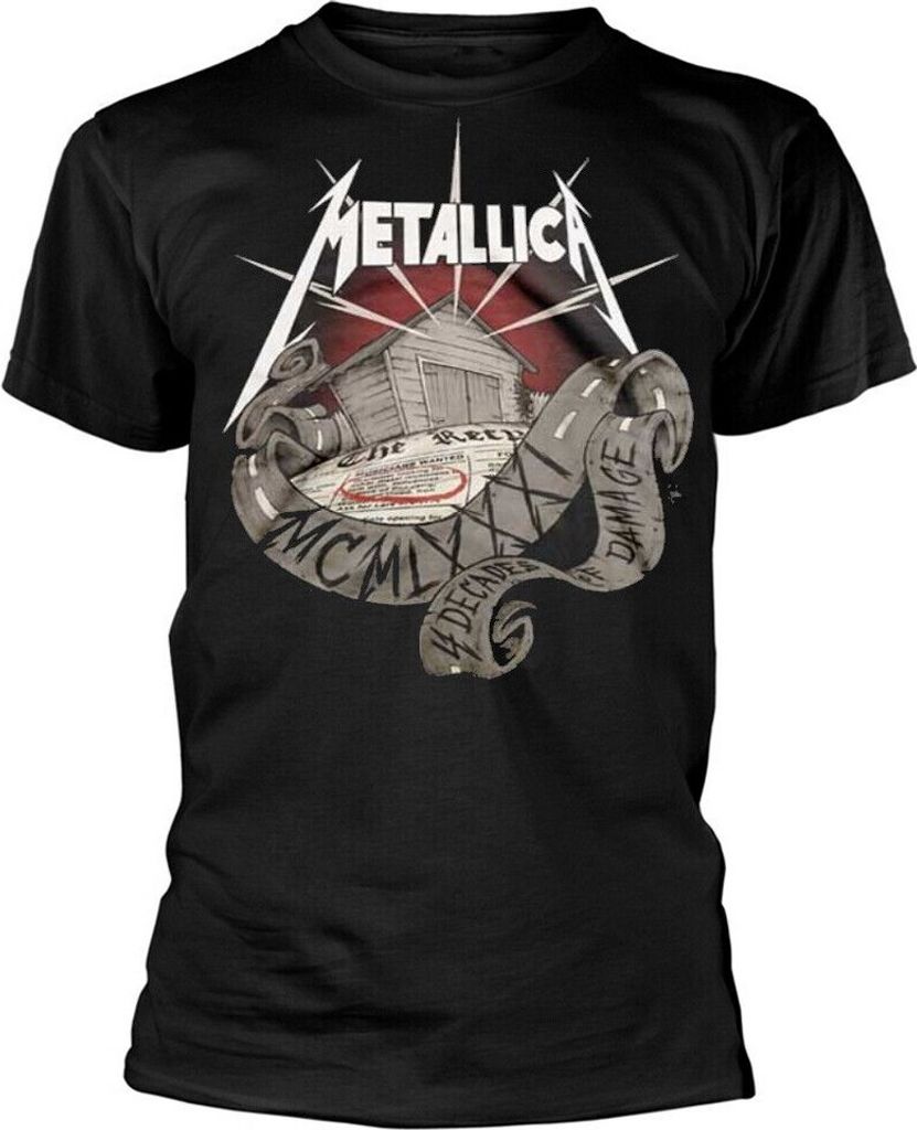 Metallica - "40th Anniversary Garage" T-Shirt für Herren/Damen Uni RO4448 (M) (Schwarz)