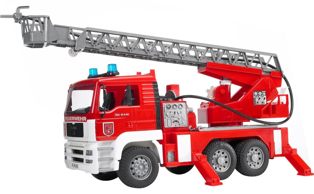 Bruder 02771 - MAN TGA Straż pożarna z drabiną obrotową, Zdjęcie produktu 