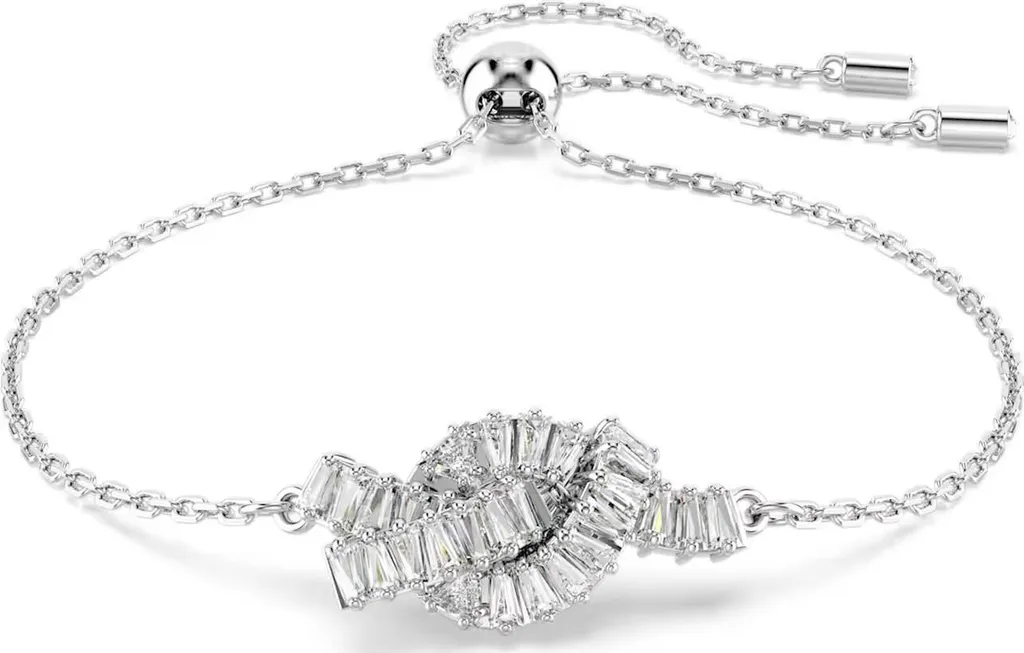 Bracelet Rivière Swarovski Matrix en Argent avec Cristaux Scintillants