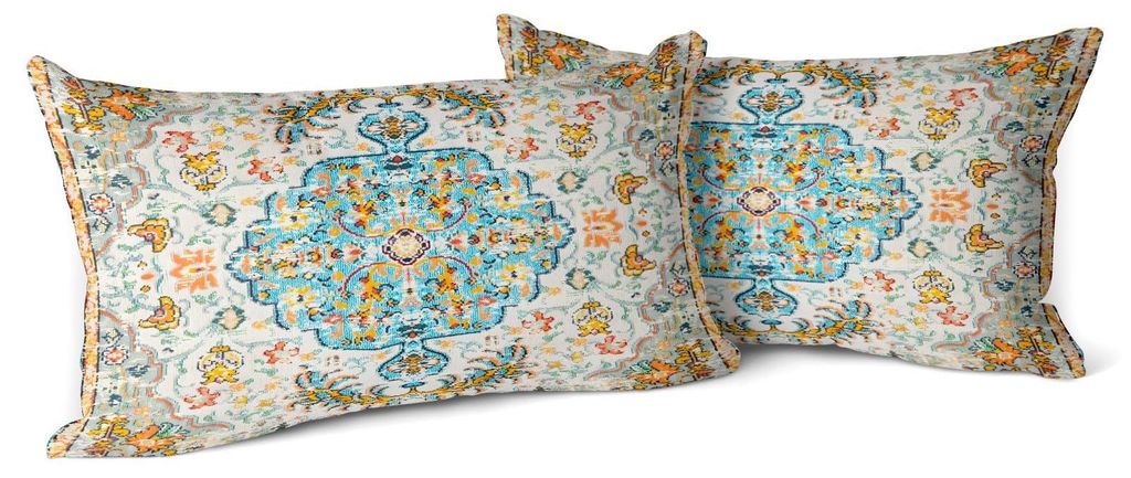 Set mit 2 Boho-Kissenbezügen, mehrfarbig, antik & Vintage, weich, 30 x 50 cm