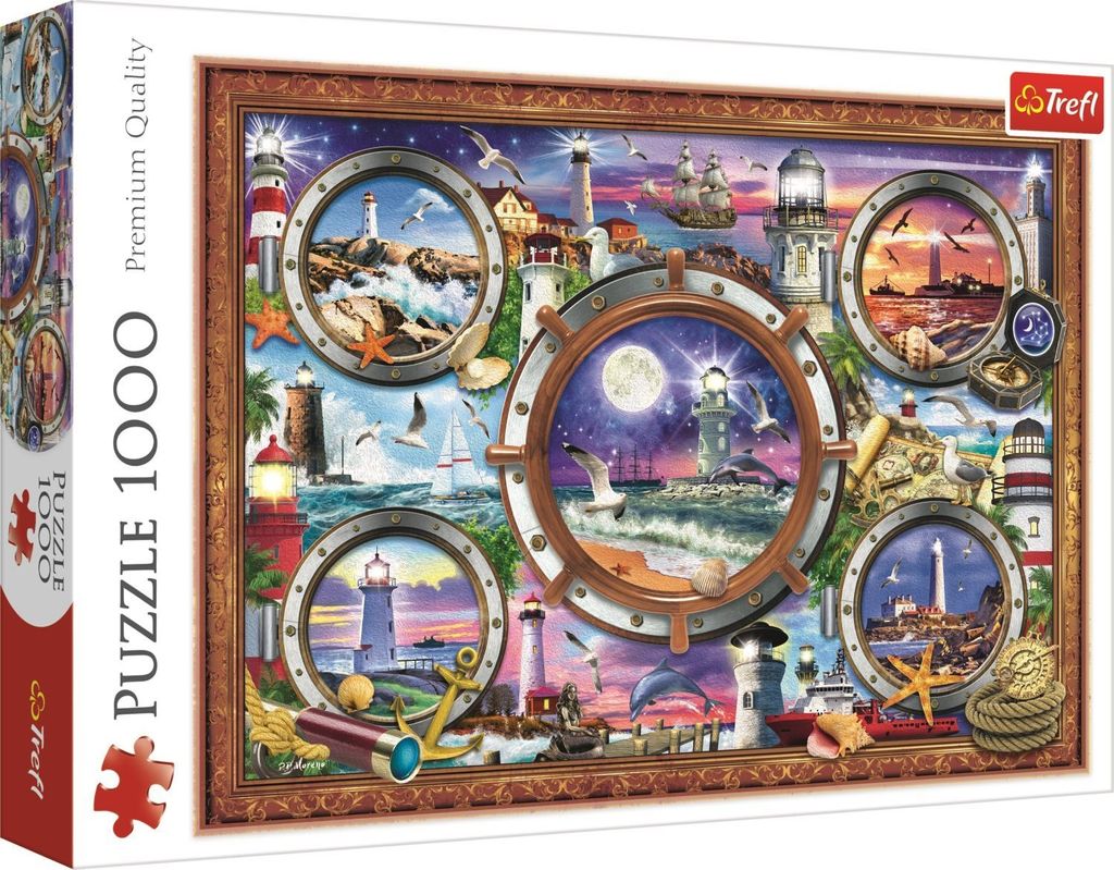 TREFL Puzzle Leuchttürme 1000 Teile