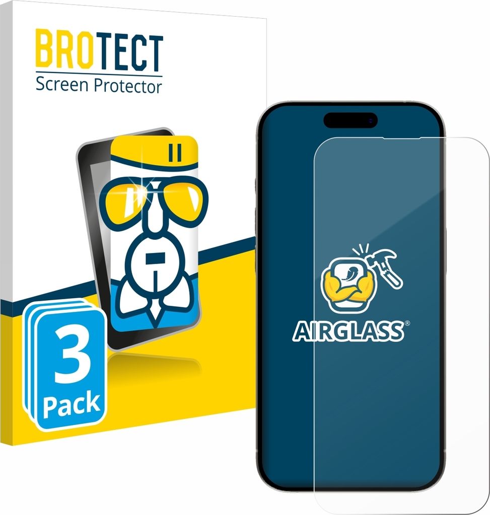 3x BROTECT Schutzglas für Apple iPhone 15 Plus Schutzfolie Produktbild 
