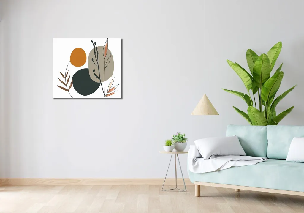 Décoration Murale Image 70 x 60 cm Composition Poétique Moderne