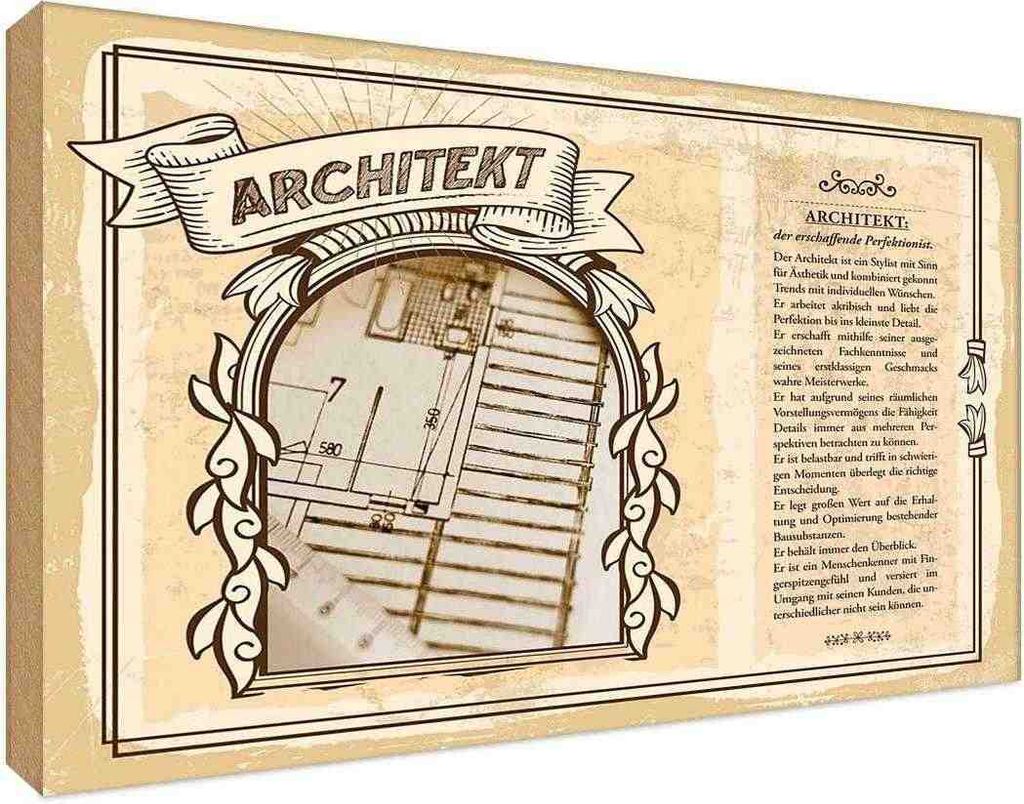 vianmo Holzschild 20x30 cm Architekt Beruf Arbeit
