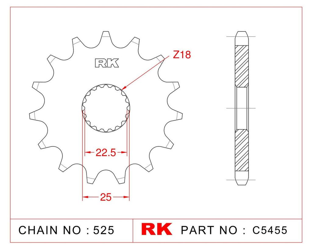 RK Antriebsritzel 5455