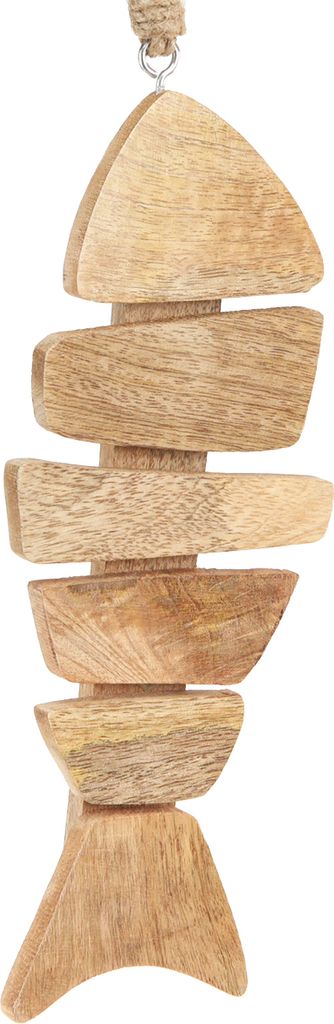 Holzfisch Deko Hängedeko Natur Jute Maritim 27cm