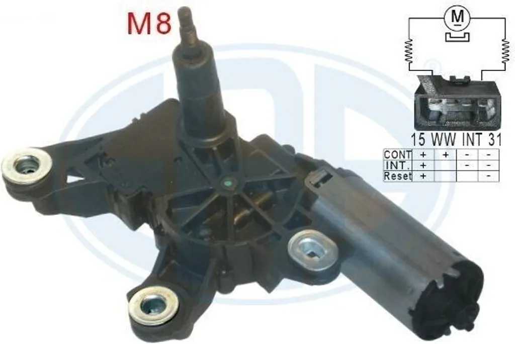 Moteur d'essuie-glace arrière ERA 460197A pour Polo 9N OE 6Q6955711