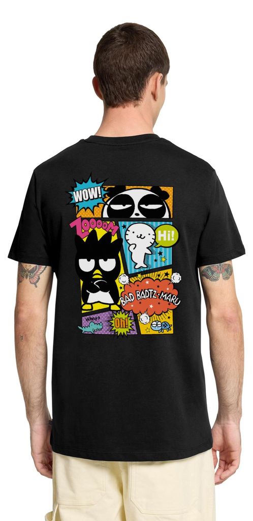 Spreadshirt Bad Badtz-Maru Mit Freunden Im Comic Stil Männer Premium T-Shirt, XL, Schwarz