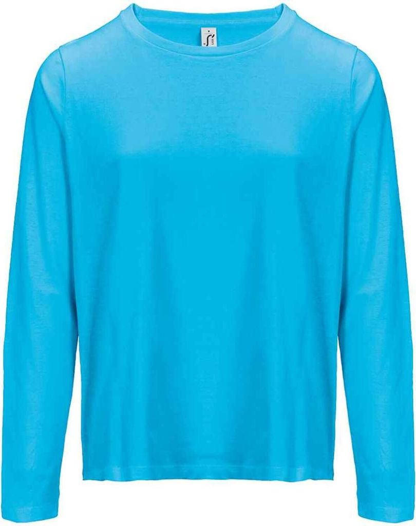 SOLS - "Monarch" T-Shirt für Damen Langärmlig PC7642 (XS) (Aquablau)