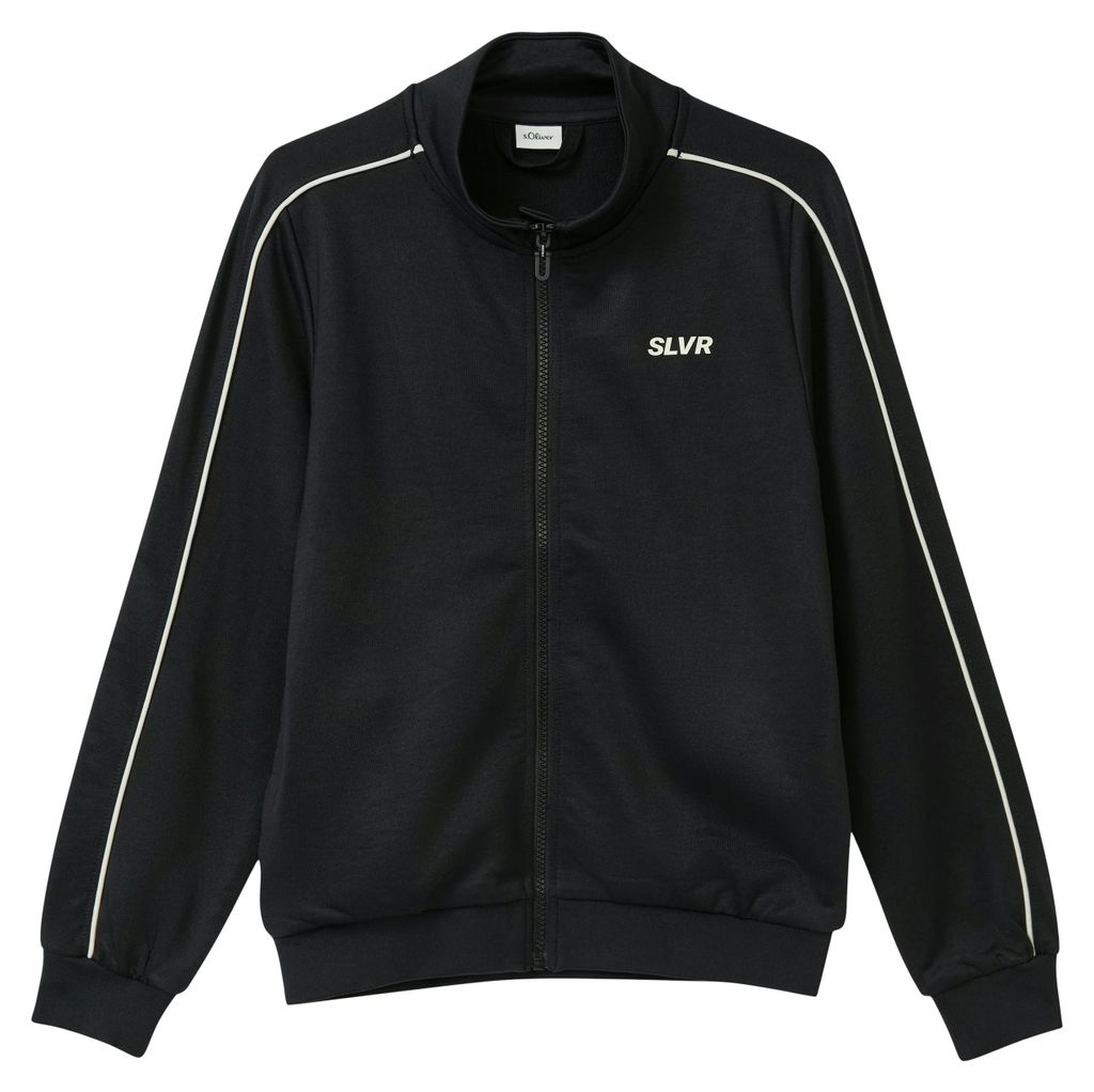 s.Oliver Sweatshirt Jacke mit Reißverschluss, Stehkragen und regulärer Passform